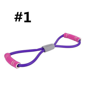 New Gym 8 Word Elastic Band Chest Developer Rubber LOOP Latex Resistance Bands Fitness Equipment Stretch Yoga Training Crossfit