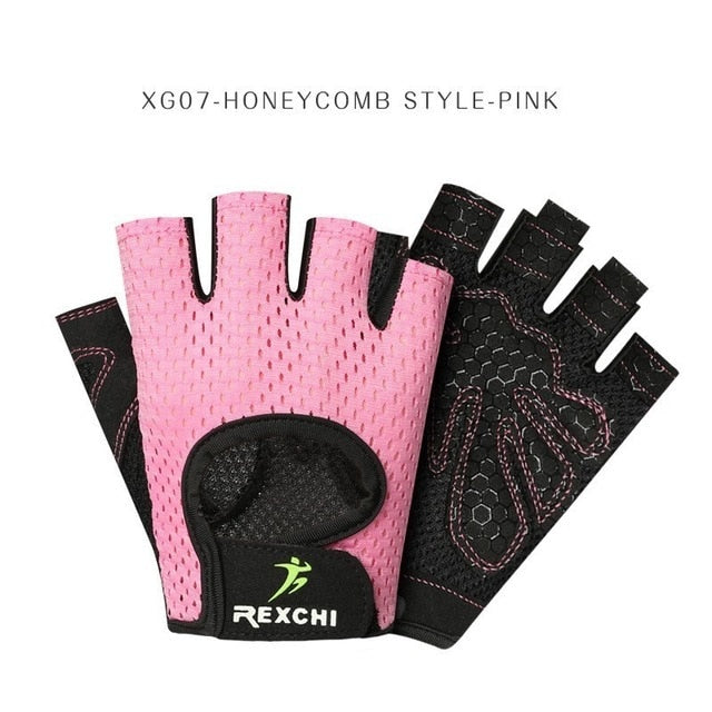 REXCHI Crossfit Gym Gloves for Fitness Men Women Half Finger Workout Sports Equipment Weight Lifting Bodybuilding Hand Protector