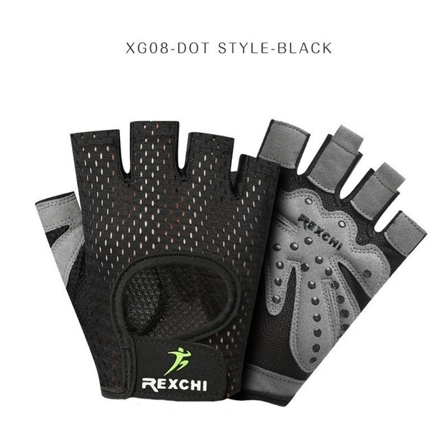REXCHI Crossfit Gym Gloves for Fitness Men Women Half Finger Workout Sports Equipment Weight Lifting Bodybuilding Hand Protector