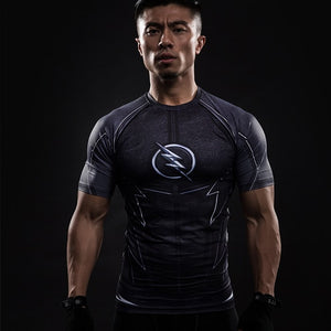 Short Sleeve 3D T Shirt Men T-Shirt Male Tee Captain America Superman tshirt Men Fitness Compression Shirt Punisher MMA