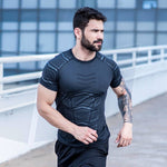 2018 Summer New mens gyms T shirt Fitness Bodybuilding Fashion Male Short cotton clothing Brand Tee Tops