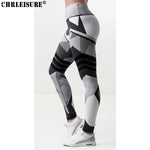 SVOKOR Fitness Leggings Black White Stitching Printing Legins mujer Summer Polyester Femme Stylish Breathable Leggins