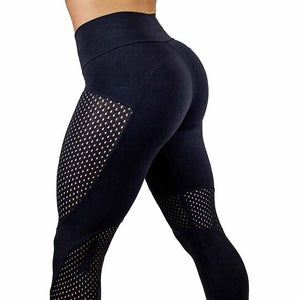 2018 New Quick-drying Yarn Leggings Fashion Ankle-Length Legging Fitness Black Leggins