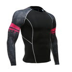 Long-sleeved T-shirt sports men's running T-shirt fitness sportswear sports men's compression sportswear Rashgard