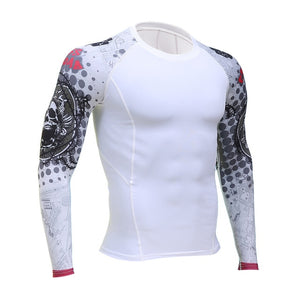 Long-sleeved T-shirt sports men's running T-shirt fitness sportswear sports men's compression sportswear Rashgard