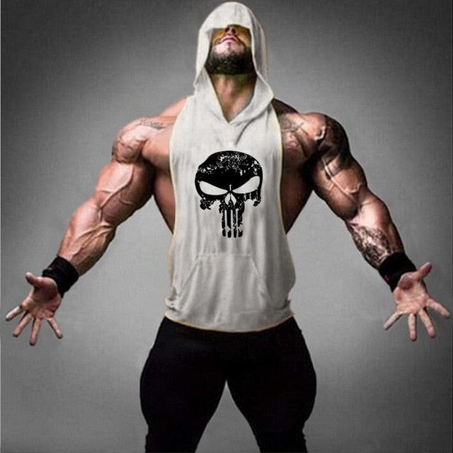 Brand Clothing Fitness Punisher Tank Top Men Stringer Golde Bodybuilding Muscle Shirt Training Vest Gyms Undershirt Singlets