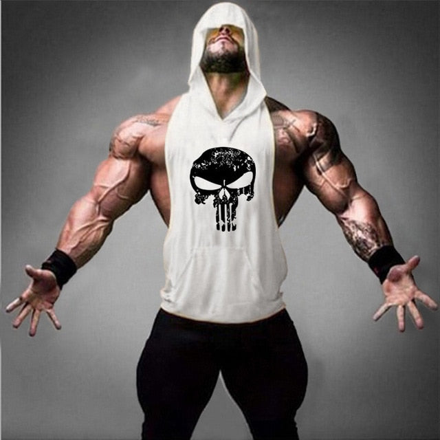 Brand Clothing Fitness Punisher Tank Top Men Stringer Golde Bodybuilding Muscle Shirt Training Vest Gyms Undershirt Singlets