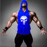 Brand Clothing Fitness Punisher Tank Top Men Stringer Golde Bodybuilding Muscle Shirt Training Vest Gyms Undershirt Singlets