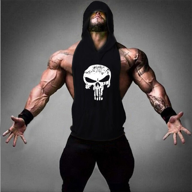 Brand Clothing Fitness Punisher Tank Top Men Stringer Golde Bodybuilding Muscle Shirt Training Vest Gyms Undershirt Singlets