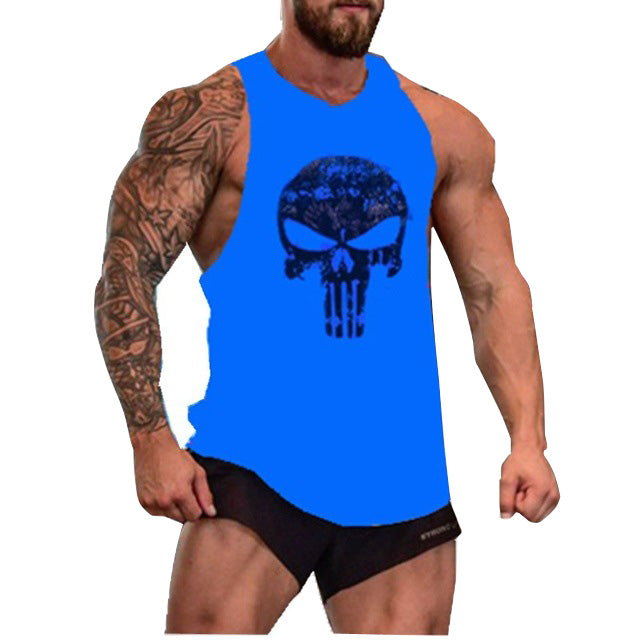 Brand Clothing Fitness Punisher Tank Top Men Stringer Golde Bodybuilding Muscle Shirt Training Vest Gyms Undershirt Singlets