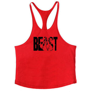 Muscleguys Cotton Gyms Tank Tops Men Sleeveless Tanktops For Boys Bodybuilding Clothing Undershirt Fitness Stringer Vest