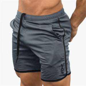 GITF mens gym fitness shorts Bodybuilding jogging workout male short pants sport Run Breathable Quick drying Mesh Sweatpants