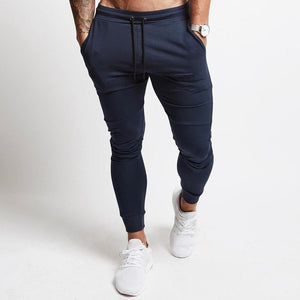 2019 Fashion Men Gyms Pants Joggers Fitness Casual Long Pants Men Workout Skinny Sweatpants Jogger Tracksuit Cotton Trousers