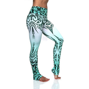 LI-FI Print Yoga Pants Women Unique Fitness Leggings Workout Sports Running Leggings Sexy Push Up Gym Wear Elastic Slim Pants