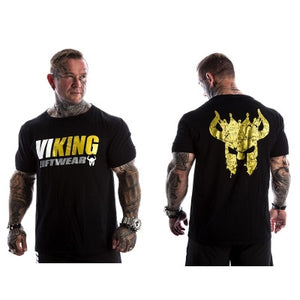 VIKING 2019 New Brand clothing Gyms Tight t-shirt mens fitness t-shirt homme Gyms t shirt men fitness Summer tops